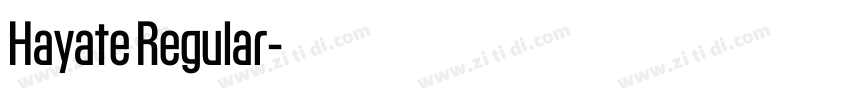 Hayate Regular字体转换
